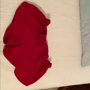 Red lulu lemon shorts